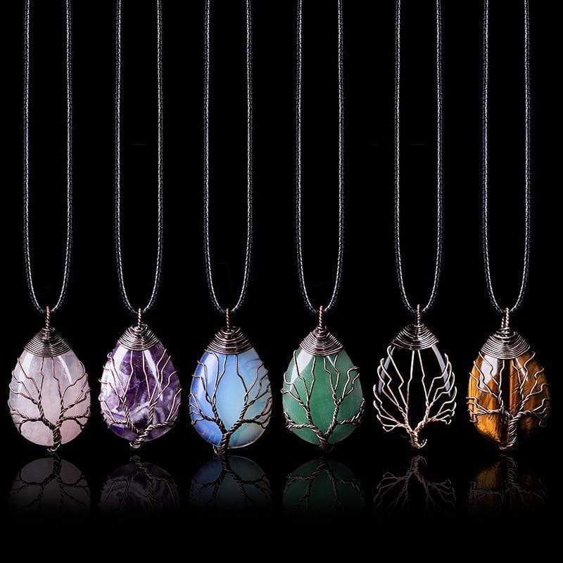 Black Obsidian Drop Necklace - Eryna-The Livary