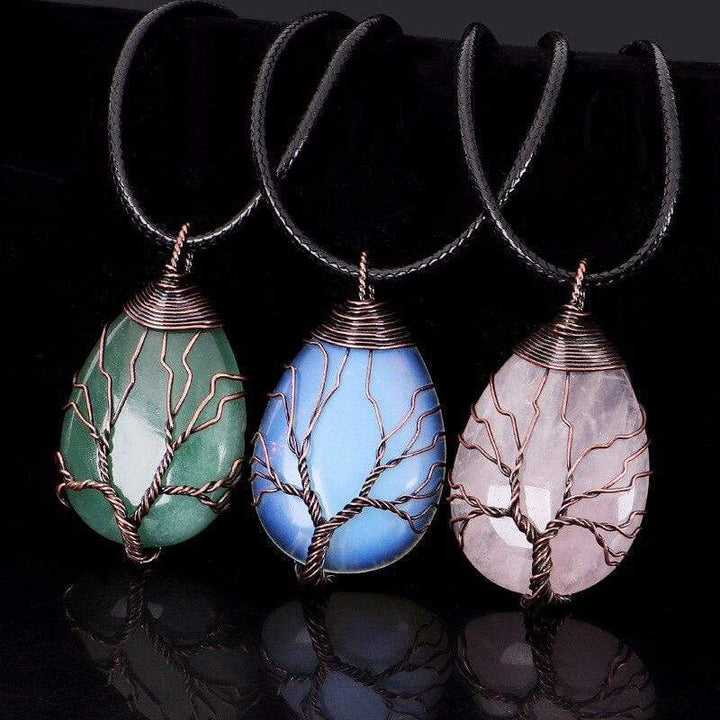 Opalite Drop Necklace - Elisia-The Livary