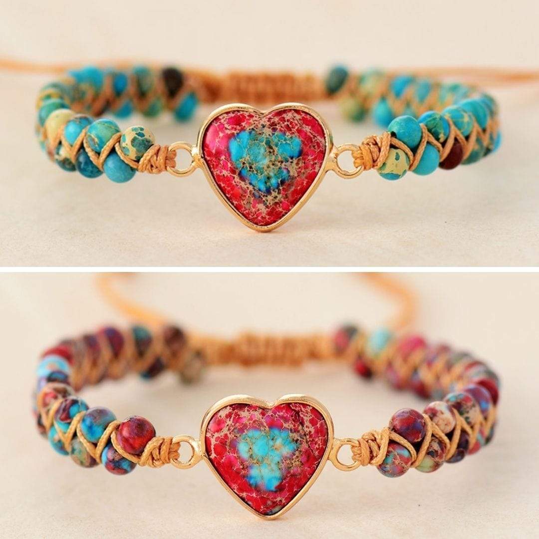 Heart of Passion Friendship Bracelet - Amalina-Red-The Livary