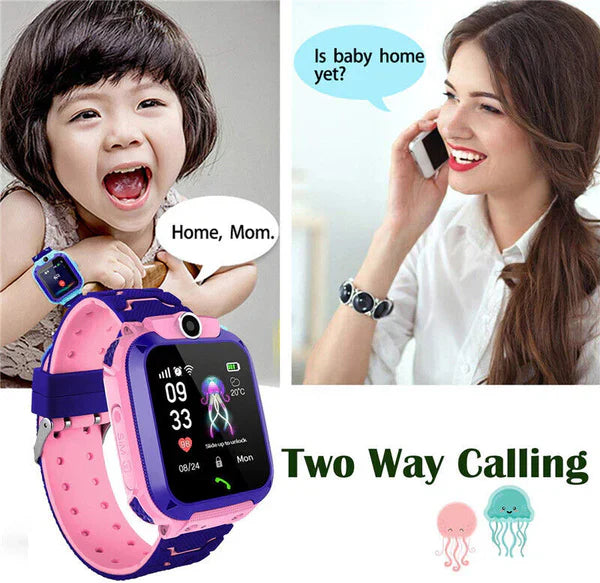 Kids GPS watch with Location and Calling - Luna-Pink-The Livary