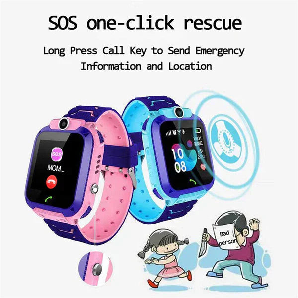Kids GPS watch with Location and Calling - Luna-Pink-The Livary
