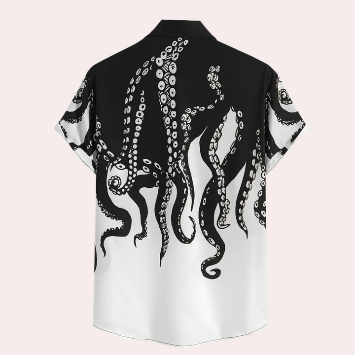 Casual Printed Shirt for Men - Luca-S-The Livary
