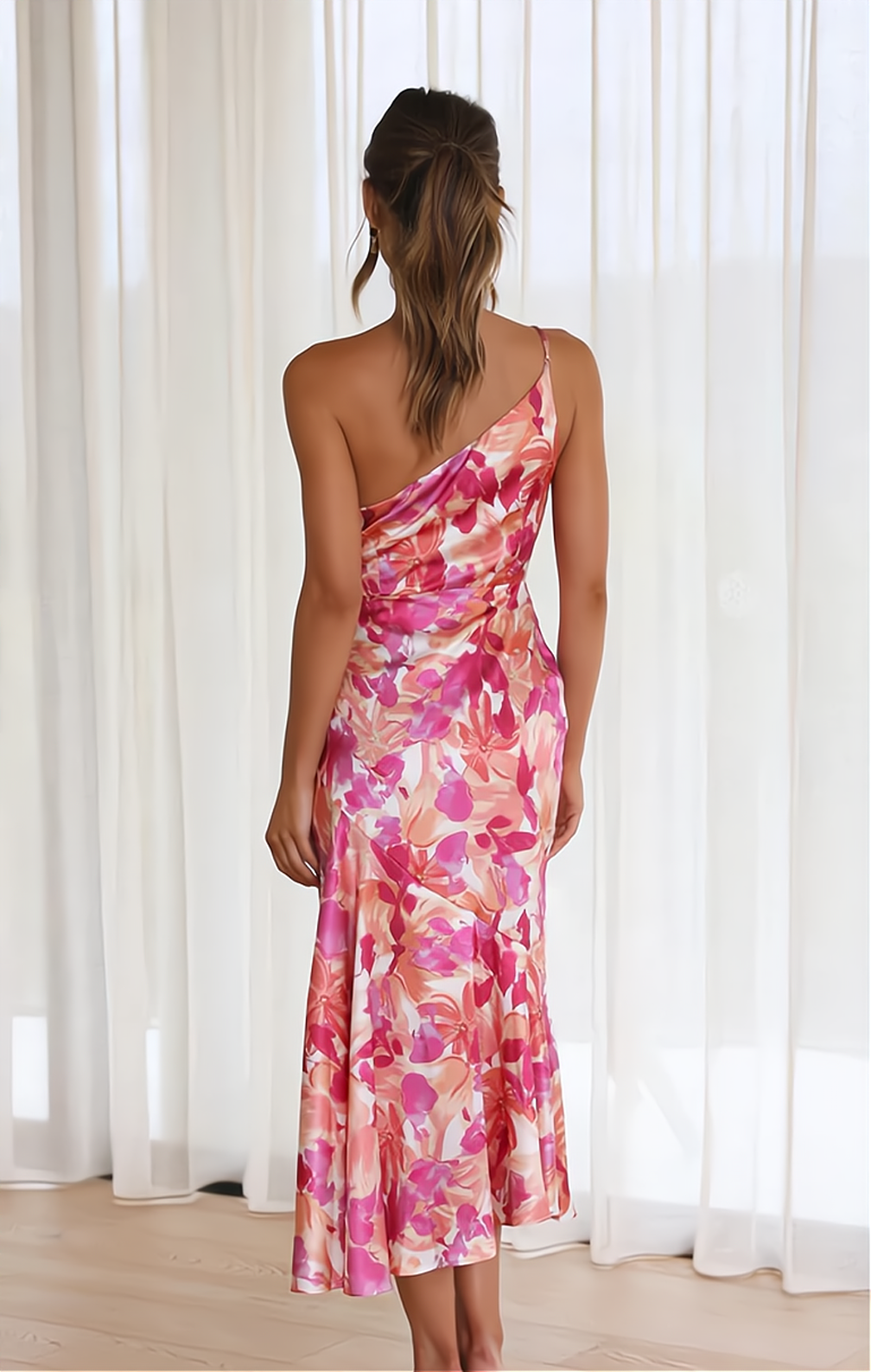 Stylish Summer Dress with Floral Print - Zoë-S-The Livary
