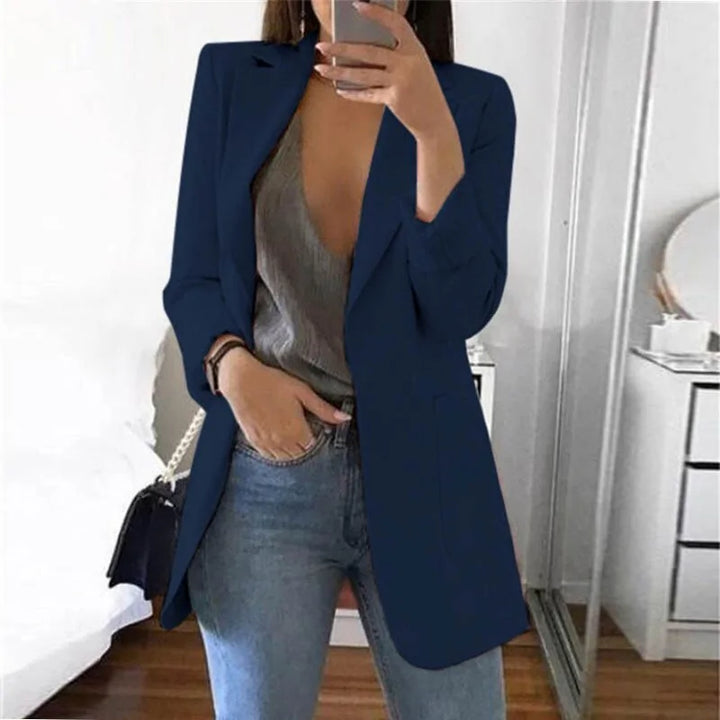 Stylish Elegant Streetwear Blazer - Serena-Dark blue-S-The Livary