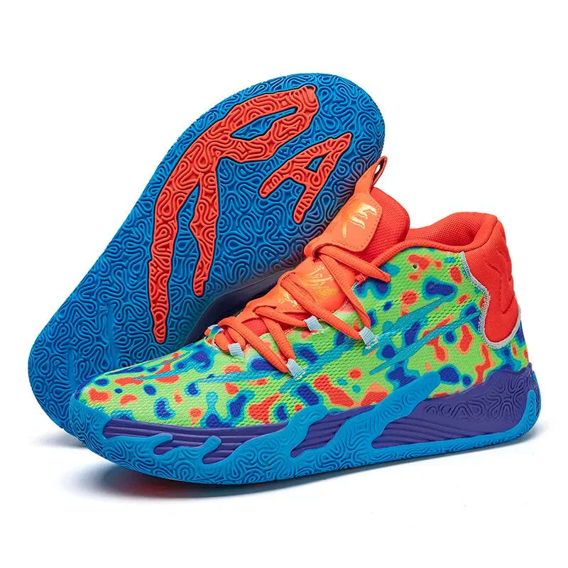Men's Basketball Shoes - Zane-Orange-7-The Livary