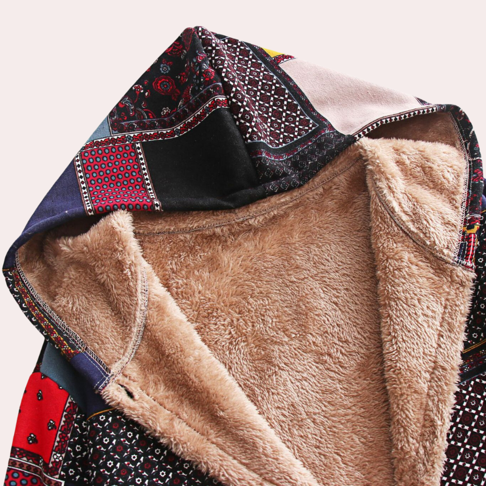 Warm Ladies' Coat with Hood - Amara-Green-XS-The Livary