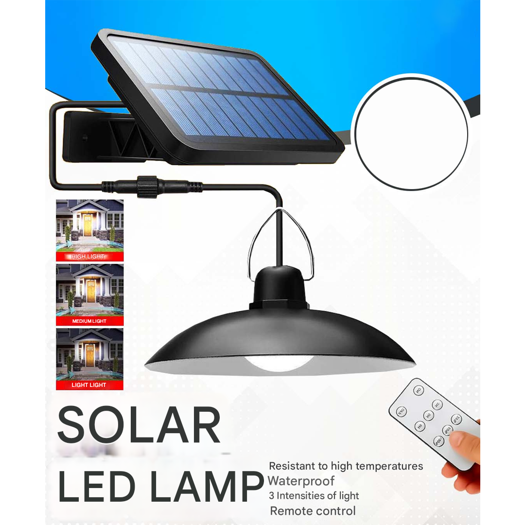 Wireless Solar LED Lamp Set with Remote Control – TwinRay-The Livary