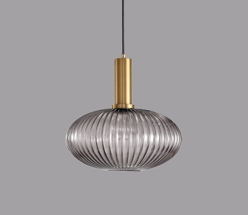Retro Glass Pendant Lamp - ColorVibe-Grey-C-The Livary
