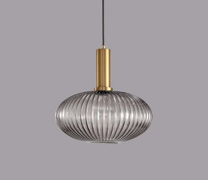 Retro Glass Pendant Lamp - ColorVibe-Grey-C-The Livary