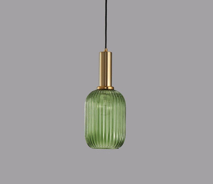Retro Glass Pendant Lamp - ColorVibe-Brown-A-The Livary
