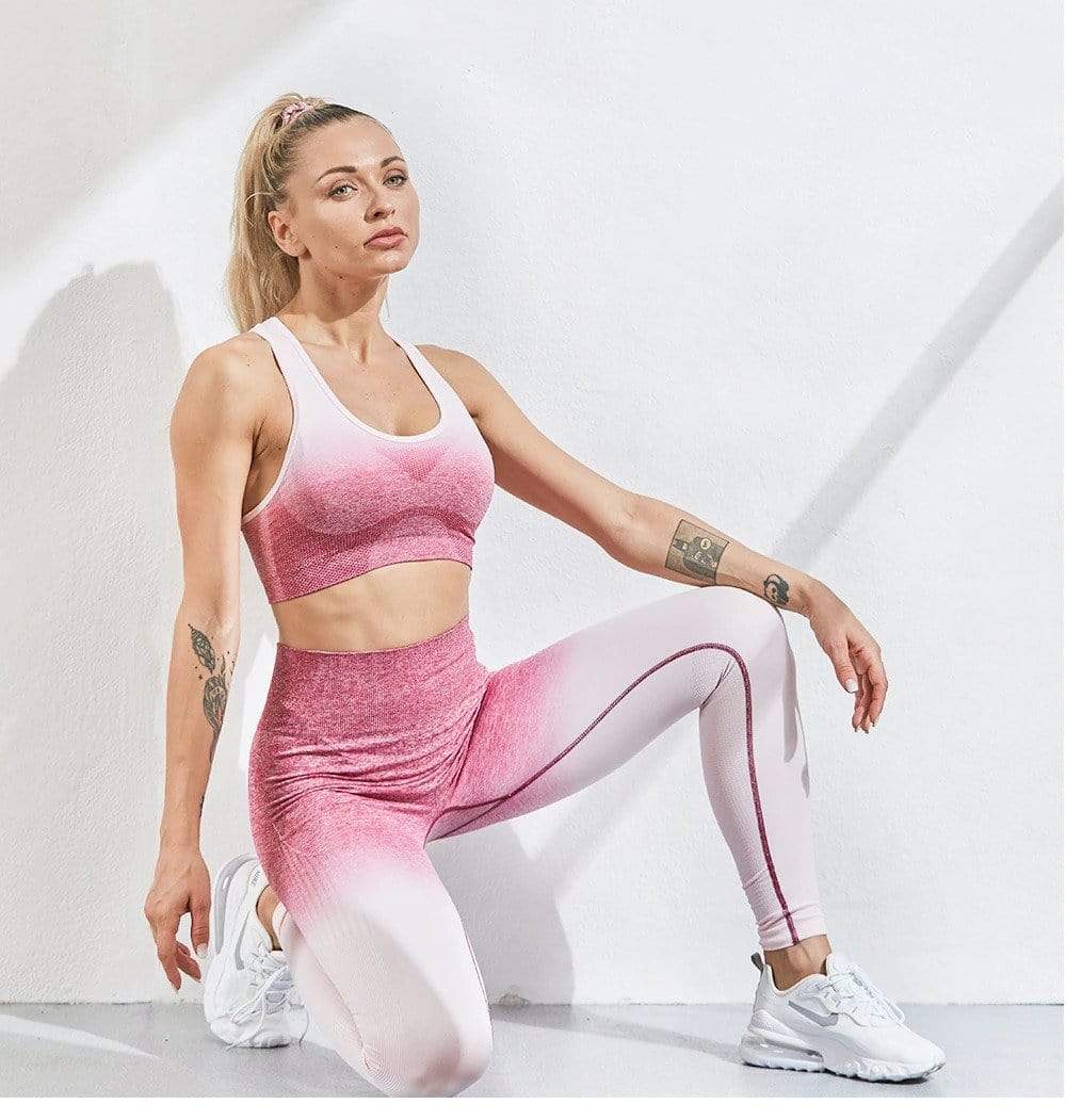 High-Waisted Shape Legging - Serena-Pink-S-The Livary