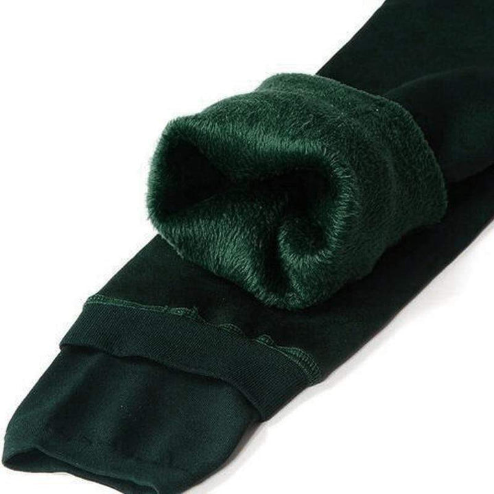 Fleece Lined Winter Leggings - Elsa-Green-S-The Livary