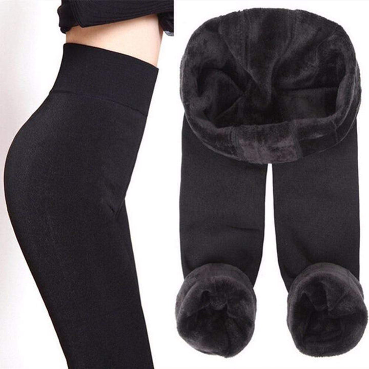 Fleece Lined Winter Leggings - Elsa-Blue-S-The Livary