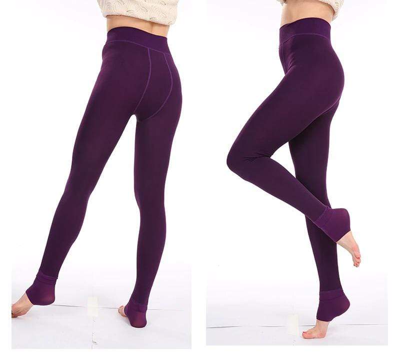 Fleece Lined Winter Leggings - Elsa-Blue-S-The Livary