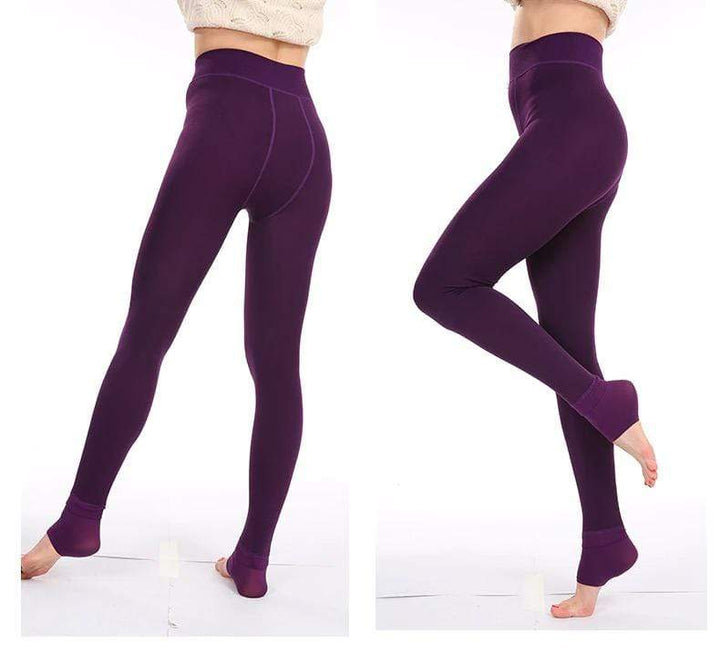 Fleece Lined Winter Leggings - Elsa-Blue-S-The Livary
