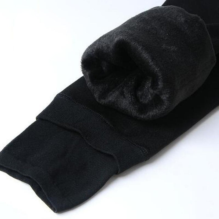 Fleece Lined Winter Leggings - Elsa-Black-S-The Livary