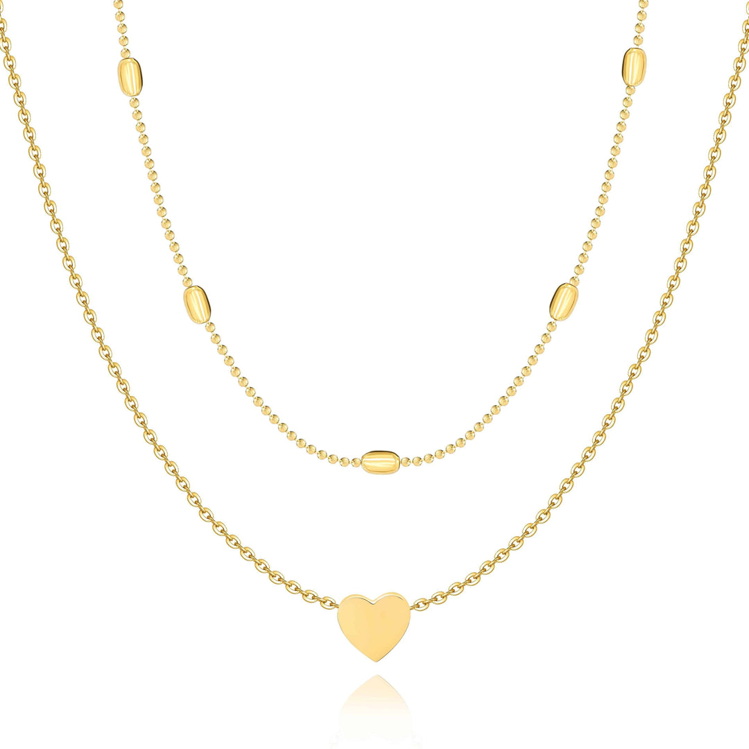 Stylish Love Necklace - Julia-Gold-The Livary