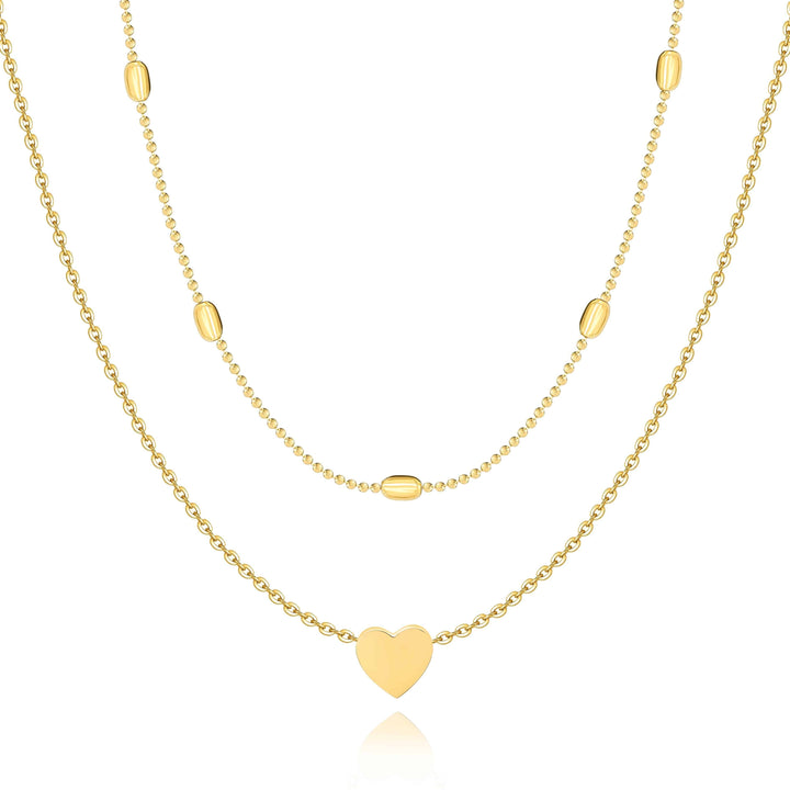 Stylish Love Necklace - Julia-Gold-The Livary
