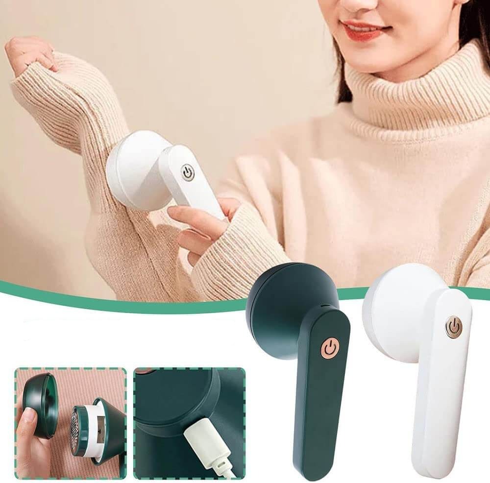 Rechargeable lint remover - FluffAway-Green-The Livary