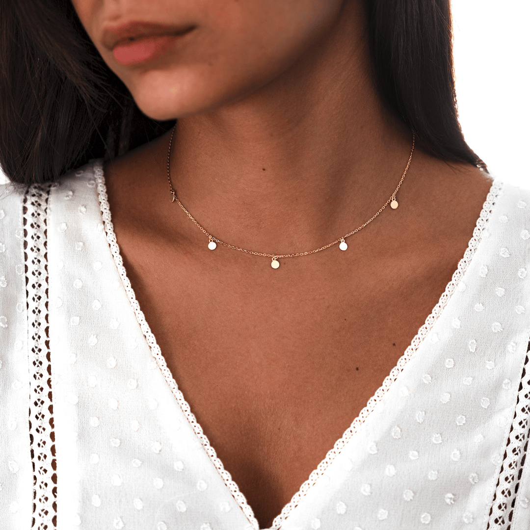 Necklace Small Circles - Aylin-Gold-The Livary