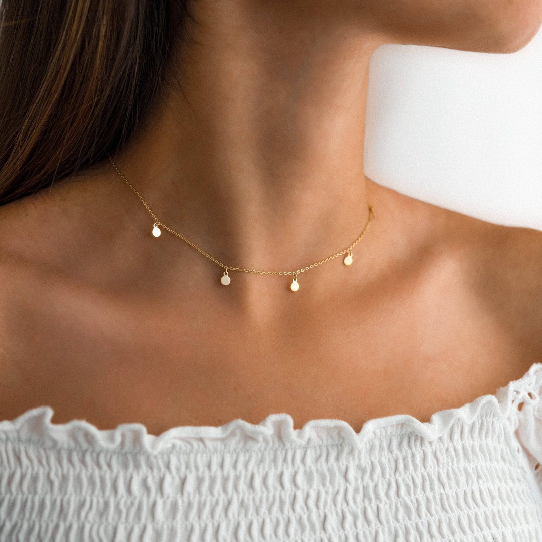 Necklace Small Circles - Aylin-Gold-The Livary