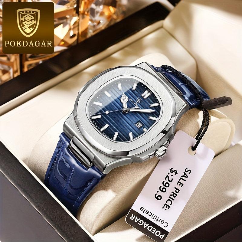 Luxury Men's Watch - Tempus-Blue-The Livary
