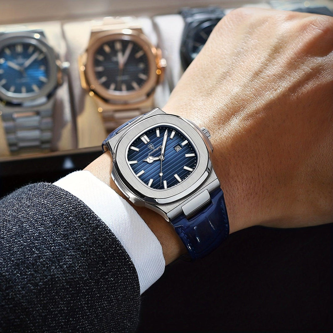 Luxury Men's Watch - Tempus-Blue-The Livary