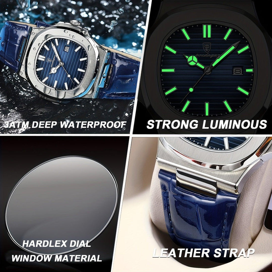 Luxury Men's Watch - Tempus-Blue-The Livary