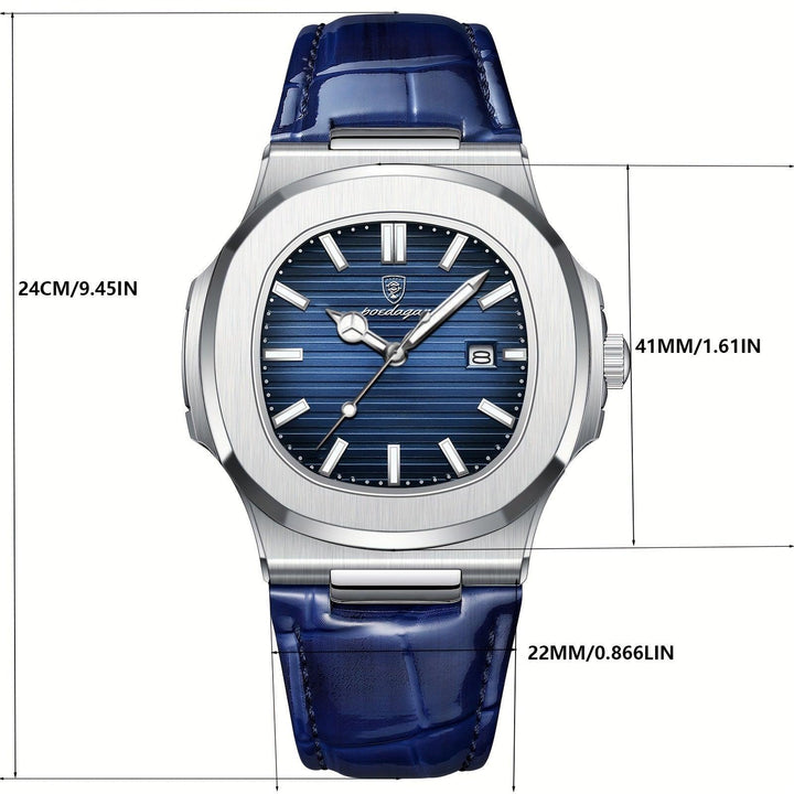 Luxury Men's Watch - Tempus-Blue-The Livary