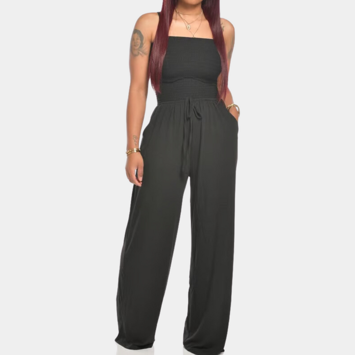 Bandeau Jumpsuit for Women - Livia-Black-2XS-The Livary