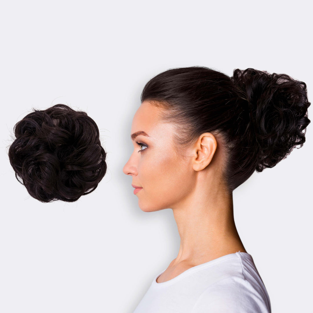 Hairextension Scrunchie – BunPop-Midnight Bruin-The Livary