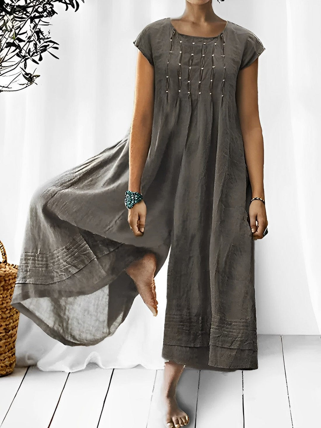 Trendy Boho-Chic Overall - Elena Riviera-XS-50% DISCOUNT!-The Livary