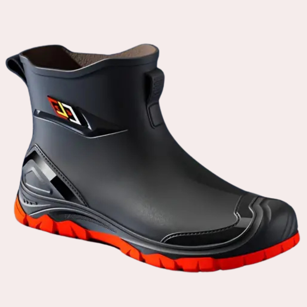 Black Winter Boots for Men with Strong Grip - Felix-6-The Livary