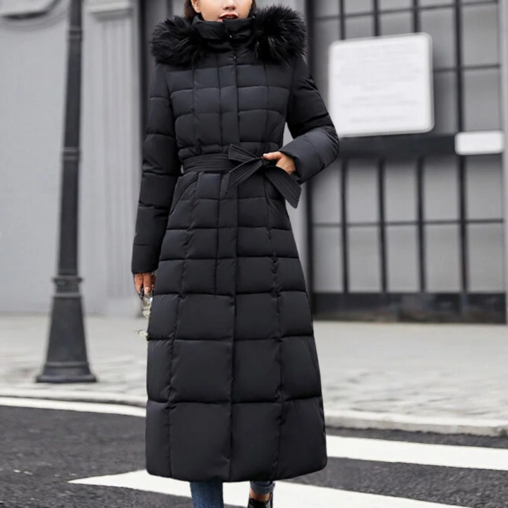 Warm Winter Coat for Women - Isabelle-Black-XS-The Livary