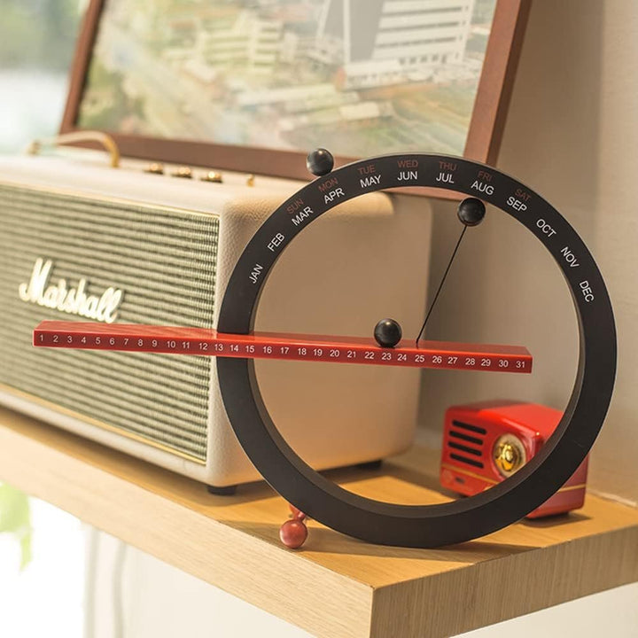 Silent Magnetic Everlasting Calendar - Calméon-Black-The Livary