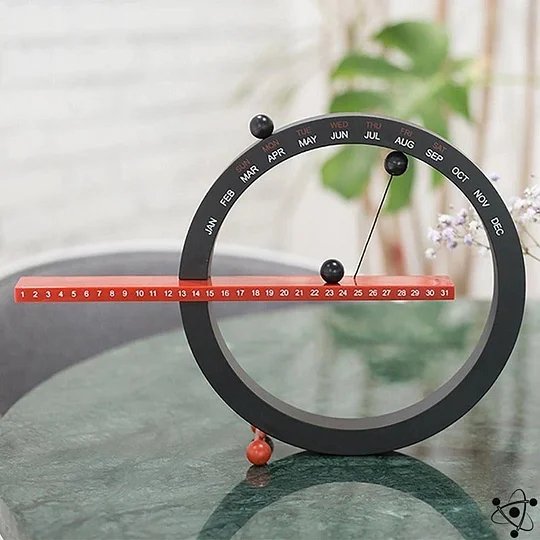 Silent Magnetic Everlasting Calendar - Calméon-White-The Livary