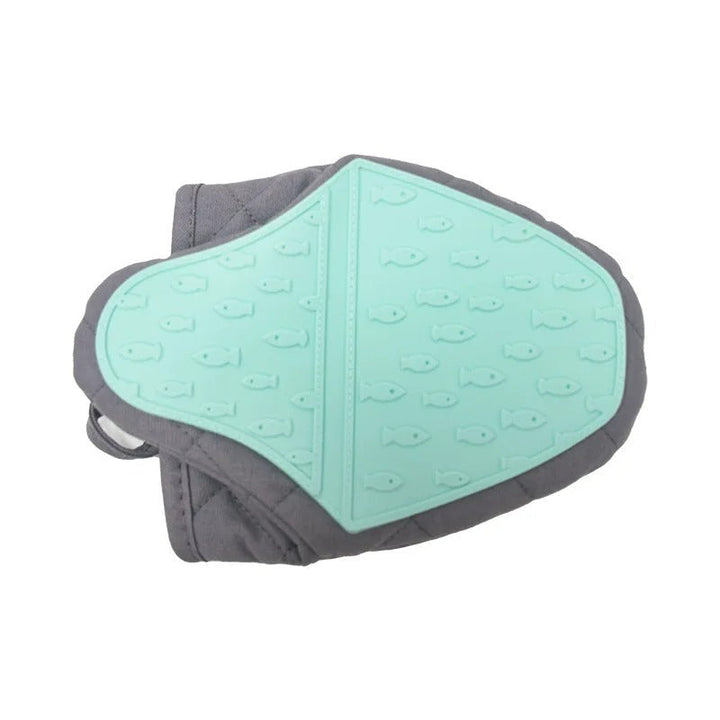 Fish-shaped Silicone Oven Mitt & Multifunctional Kitchen Helper - Finley-Mint-The Livary