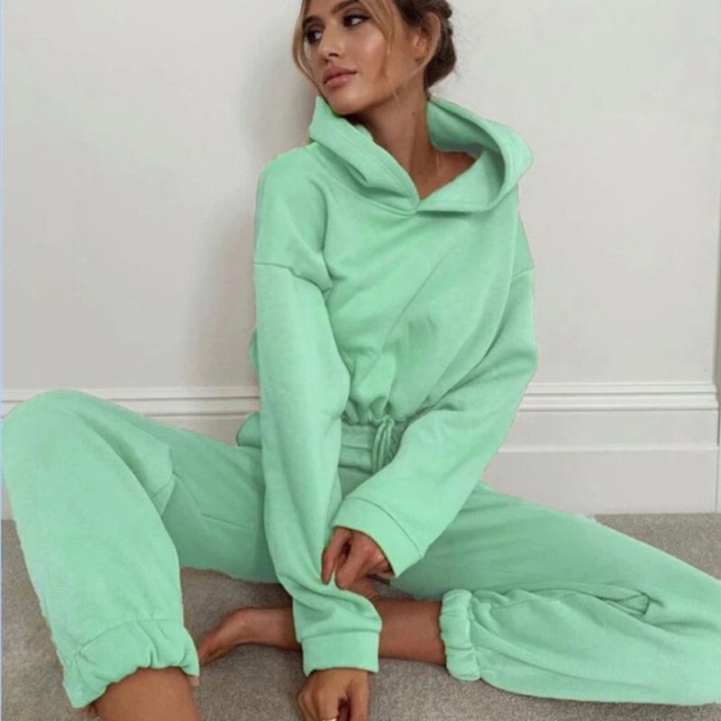 Comfortable Ladies Training Suit - Serena-Green-S-The Livary