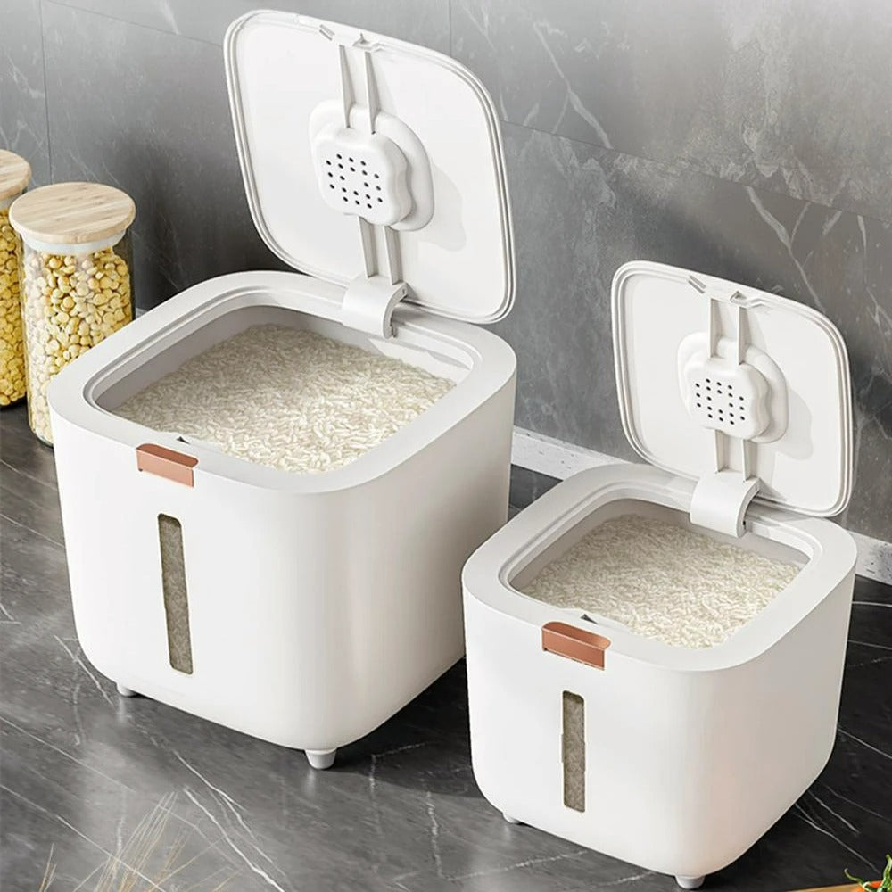 Air-tight Grain Dispenser with Lid (5–10 kg) - GranoBox-5 kg-The Livary