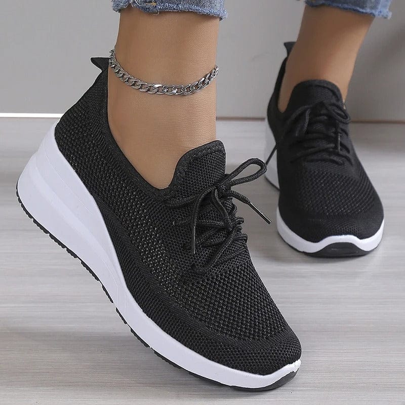 Orthopaedic comfort shoes with arch support for ladies – Alessa-Black-3-The Livary