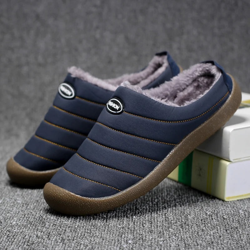 Warm Lined Men's Slippers - Lars