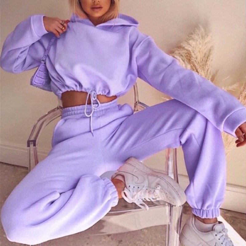 Comfortable Ladies Training Suit - Serena-Lavender-S-The Livary