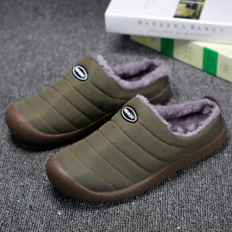 Warm Lined Men's Slippers - Lars