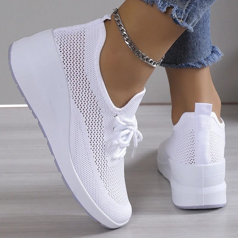 Orthopaedic comfort shoes with arch support for ladies – Alessa-White-3-The Livary