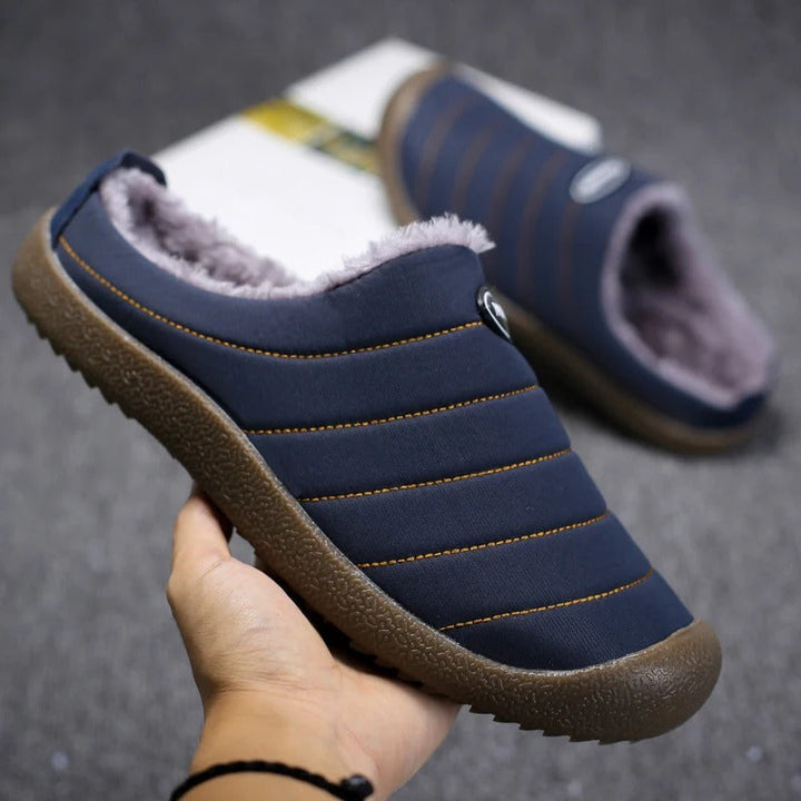 Warm Lined Men's Slippers - Lars
