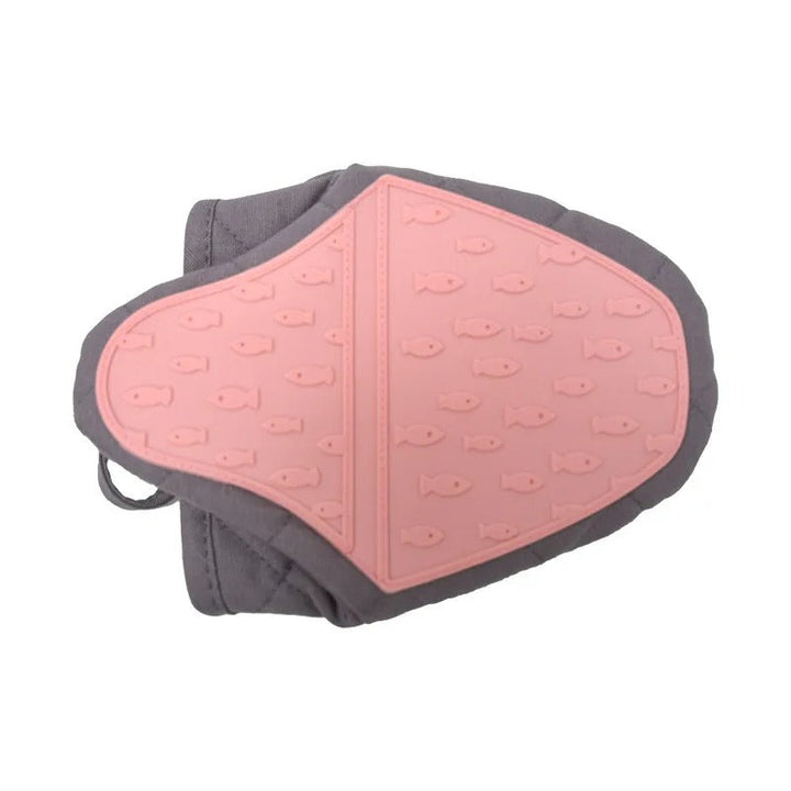 Fish-shaped Silicone Oven Mitt & Multifunctional Kitchen Helper - Finley-Pink-The Livary