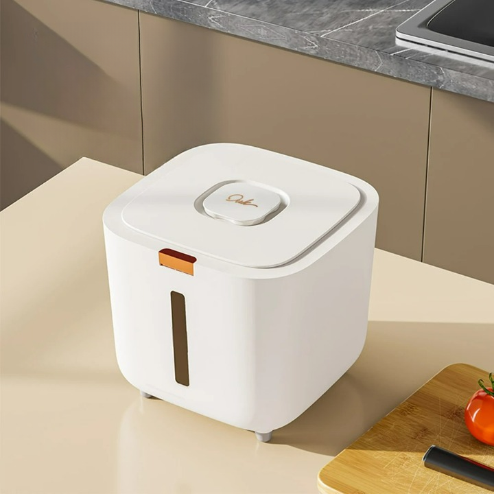 Air-tight Grain Dispenser with Lid (5–10 kg) - GranoBox-10 kg-The Livary