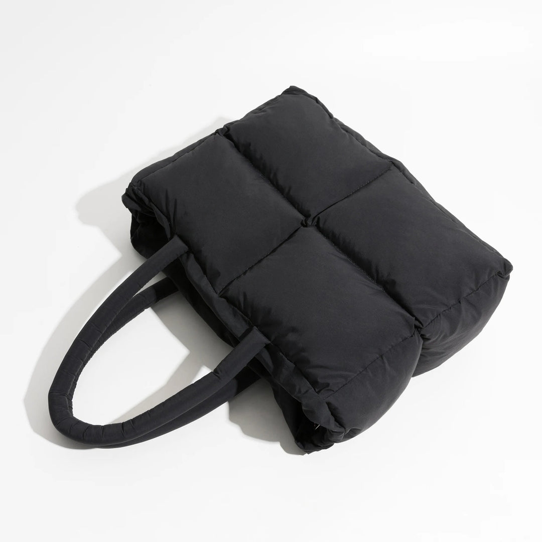 Stylish Puffer Shoulder Bag - Aurora-Brown-The Livary