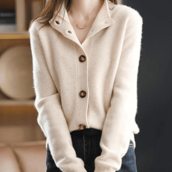 Trendy Ladies Sweater - Livia-Beige-XS-The Livary