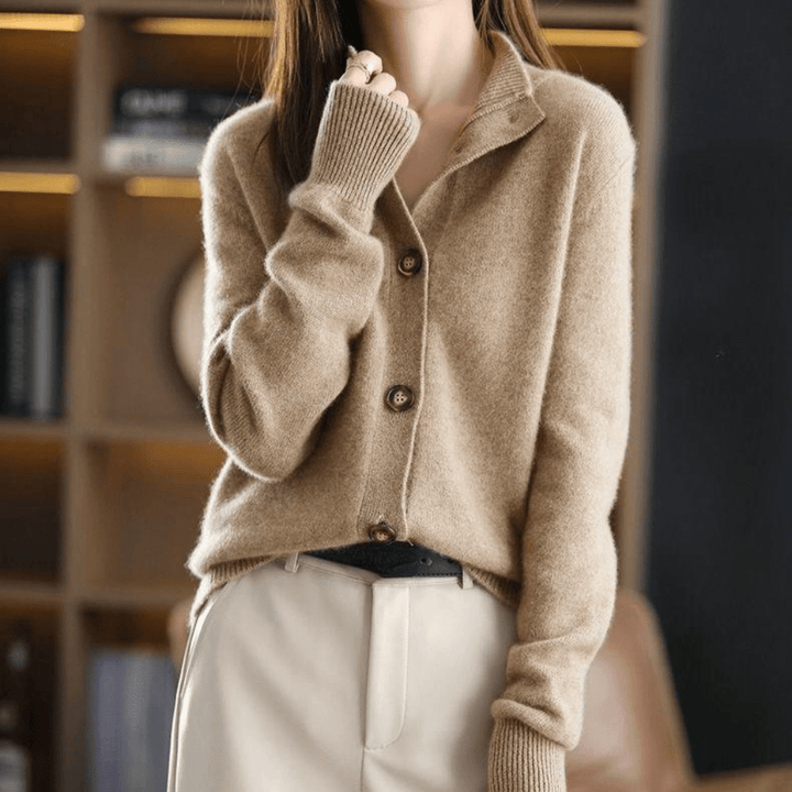 Trendy Ladies Sweater - Livia-Khaki-XS-The Livary